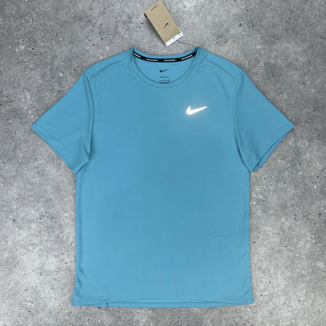 Nike uv miler t-shirt 'denim turquoise'