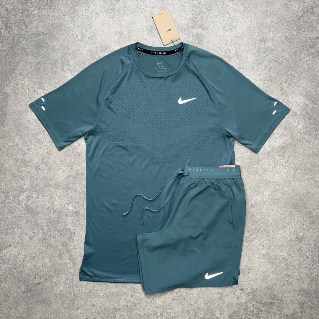 Nike Stride Shorts Set 'Mineral Slate'