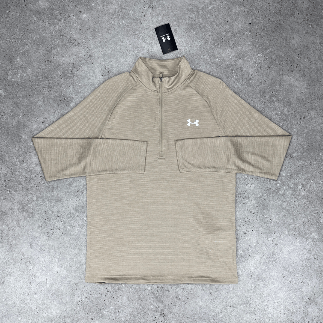 Under armour tech 1/4 zip set 'beige/black'