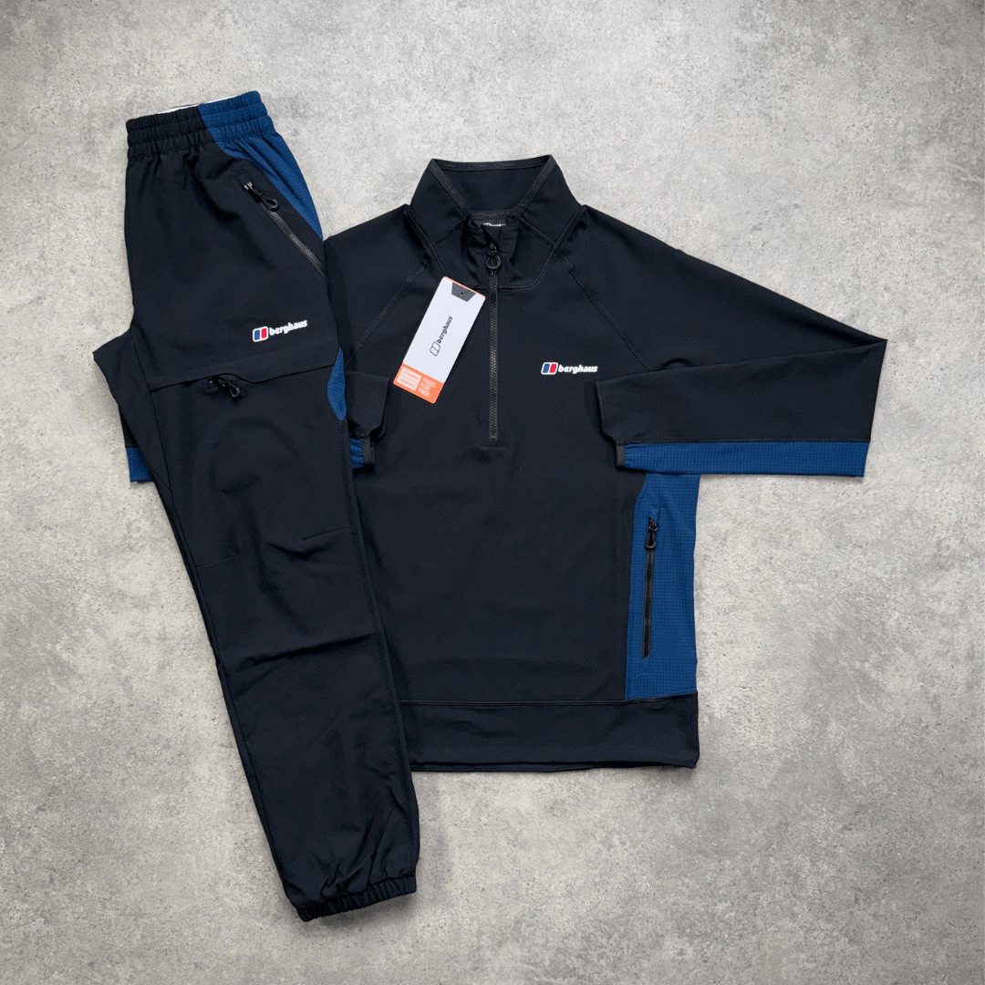 Berghaus Wavertree Half-Zip Pants Set 'Jet Black'