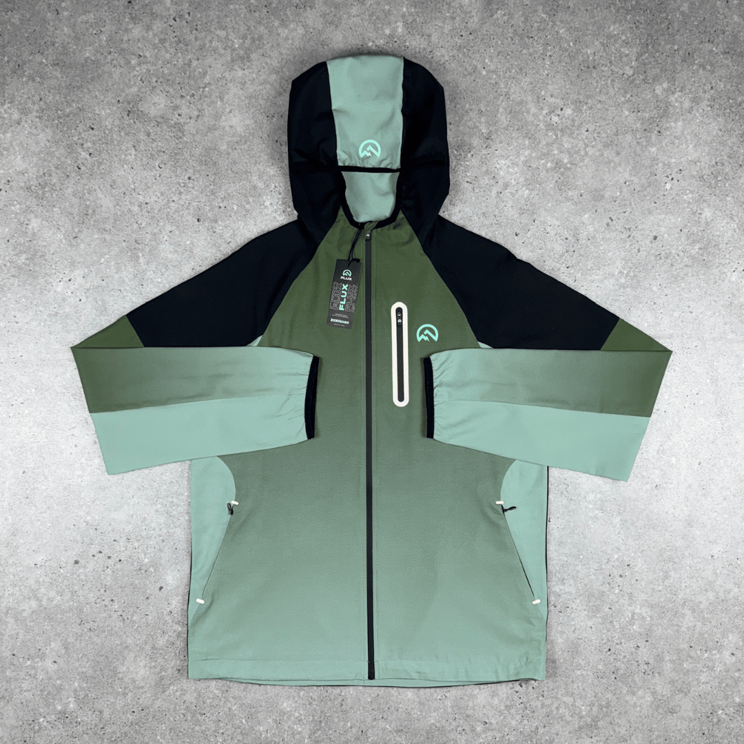 Flux gradient jacket 'GREEN/ALKALINE' SS25
