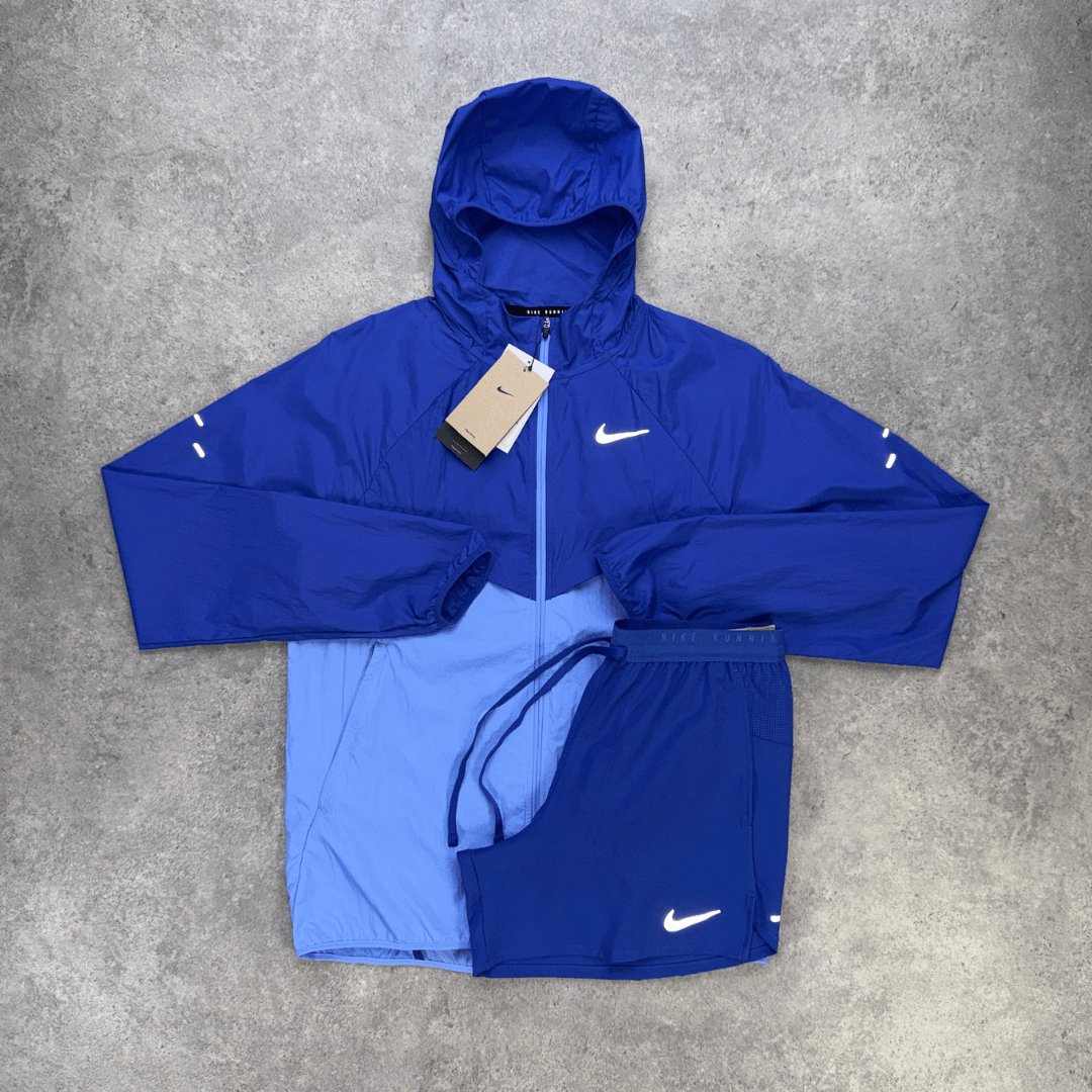 Men's Nike Stride Jacket Shorts Set 'Lapis Blue/Royal Pulse'