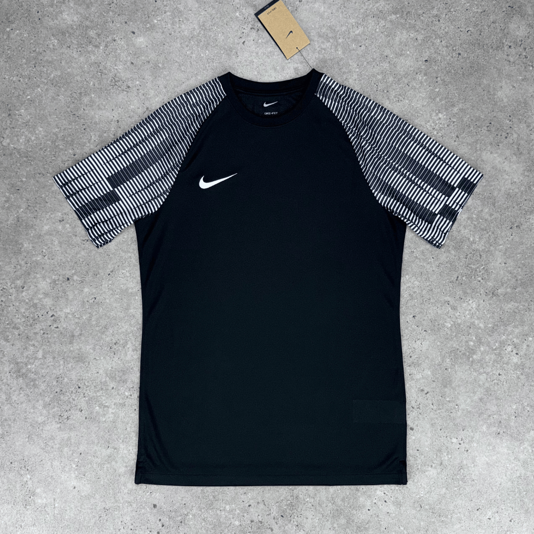 Nike academy strike t-shirt 'black/white'