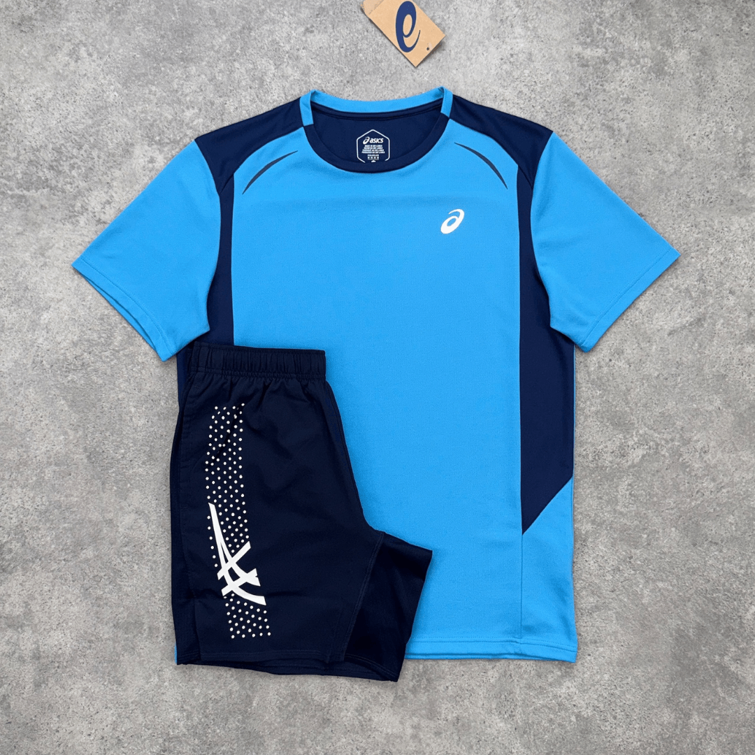 ASICS Curved Seam Run Set 'Blue/Midnight'
