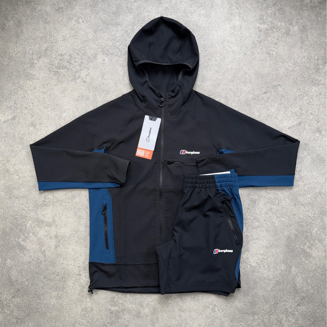 Berghaus Wavertree Jacket Shorts Set 'Jet Black'