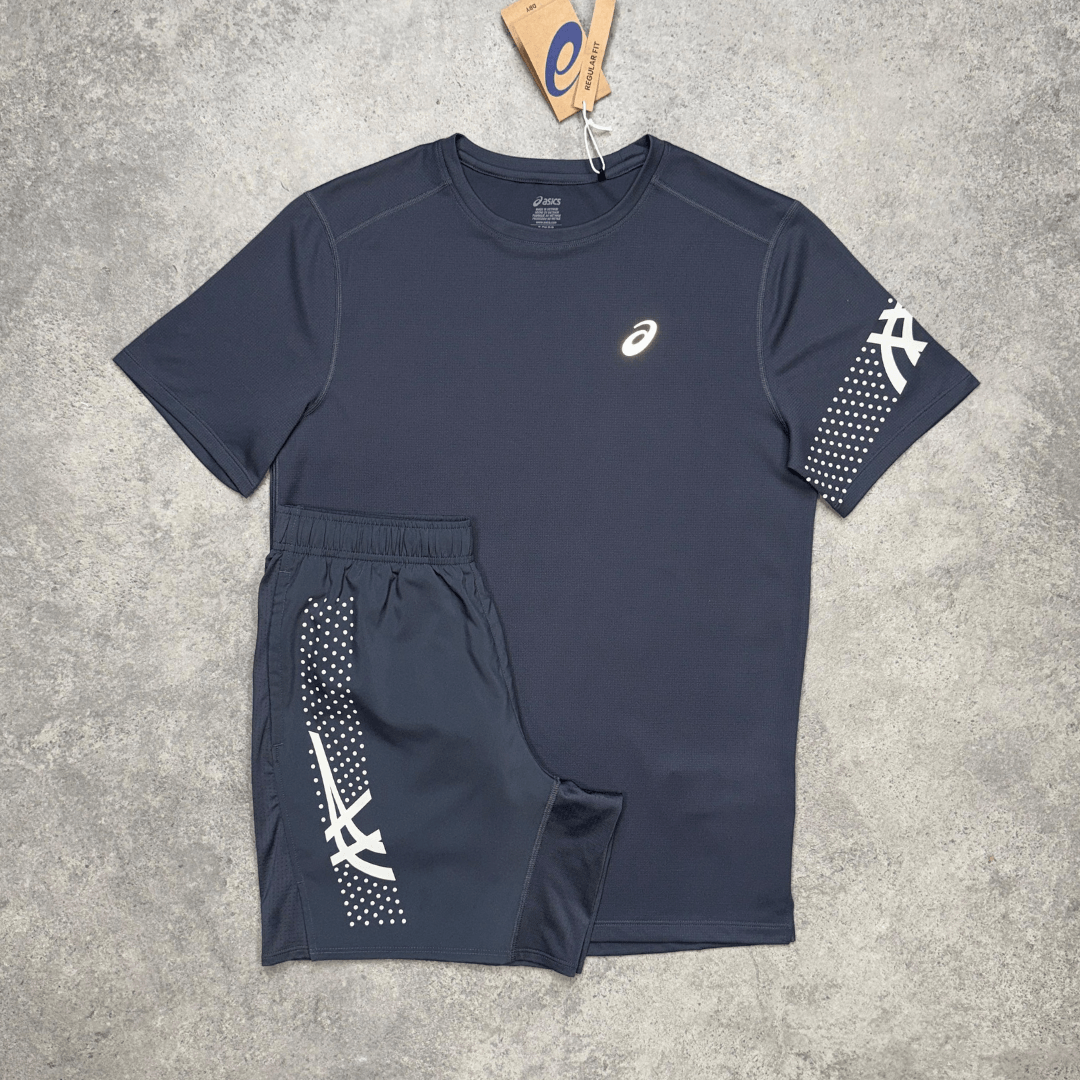 Men's ASICS Icon T-Shirt Set 'Carrier Grey'