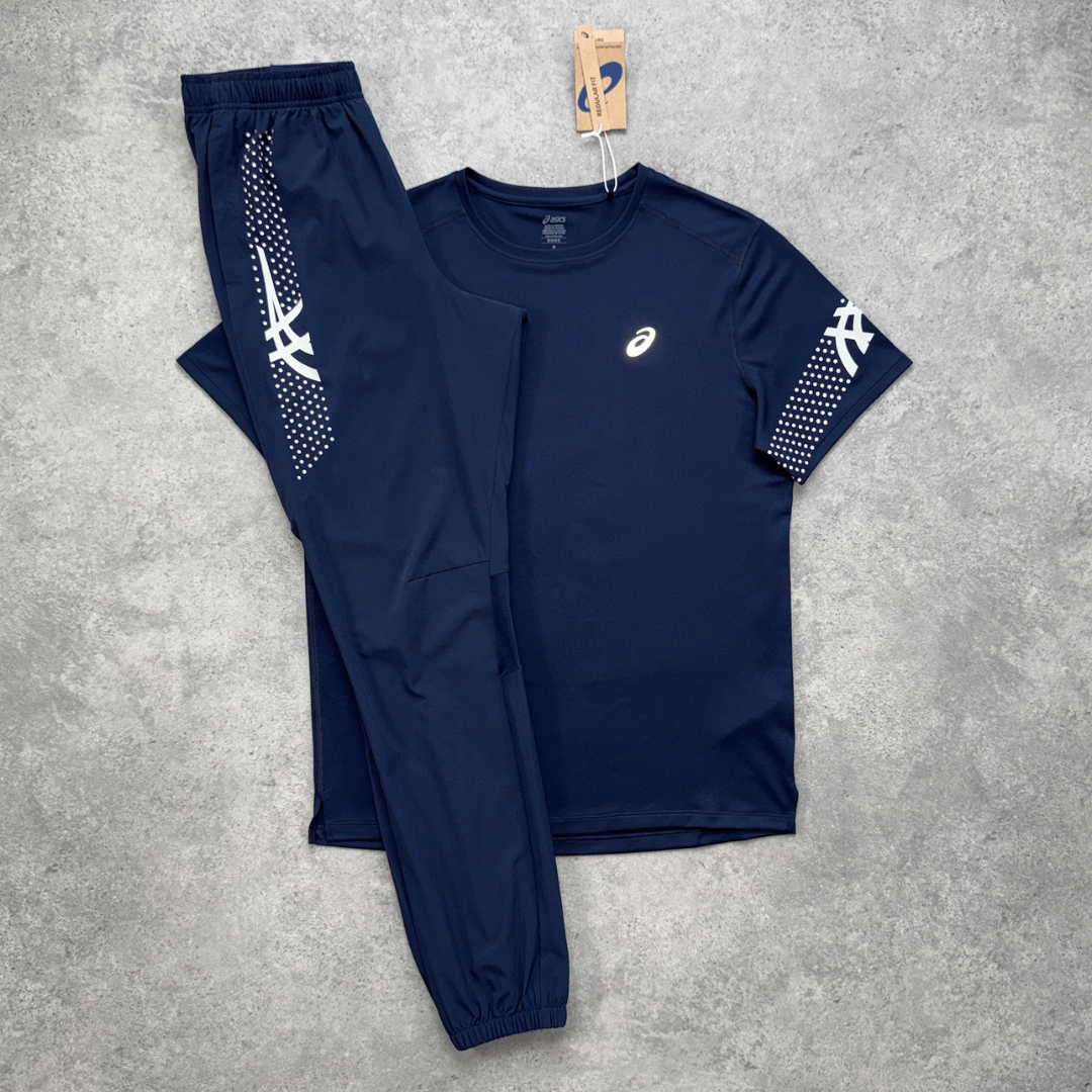ASICS Icon T-Shirt Pants Set 'Midnight'