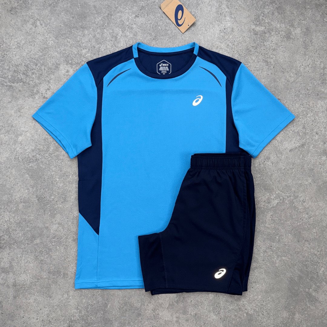 ASICS Curved Seam Run Set 'Blue/Midnight'
