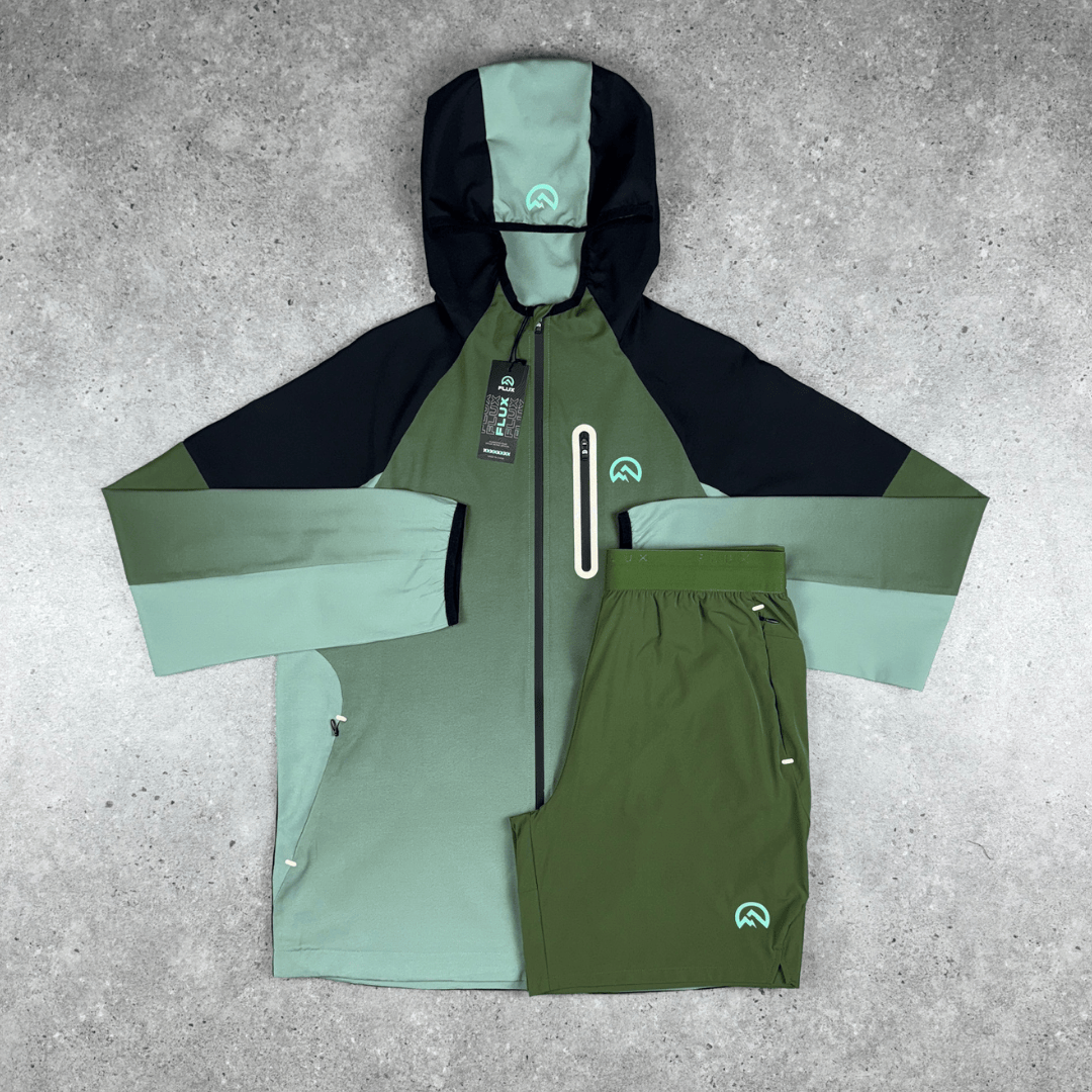 Flux gradient jacket 'GREEN/ALKALINE' SS25