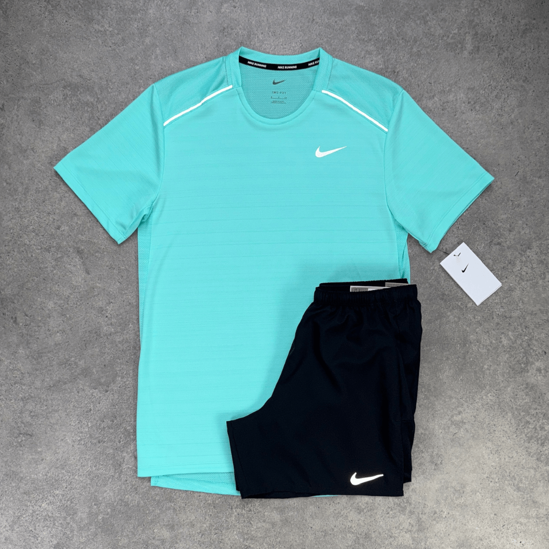 Men's Nike Miler 1.0 Set 'Hyper Turquoise/Black'
