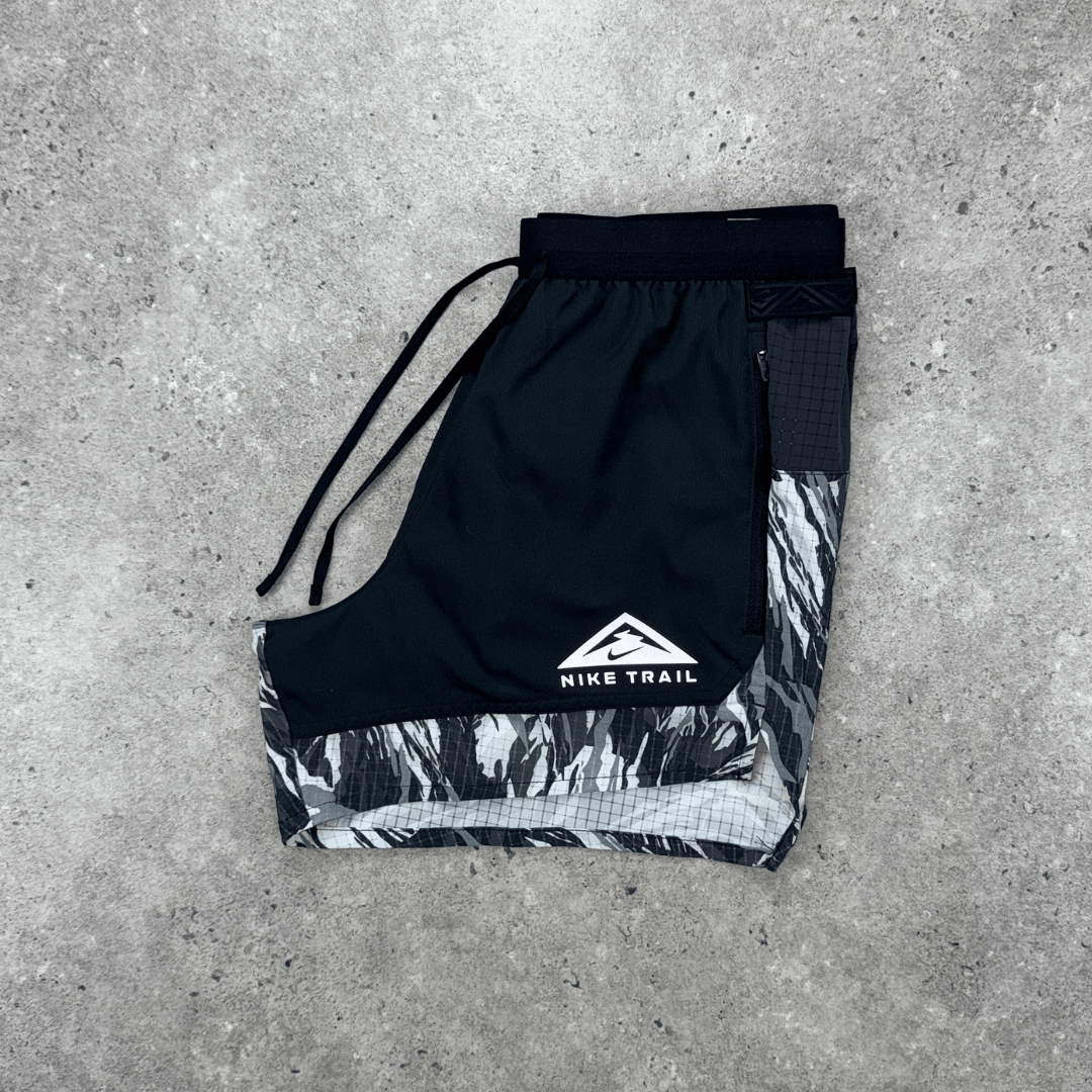 Nike flex 13cm trail shorts 'black/camo'