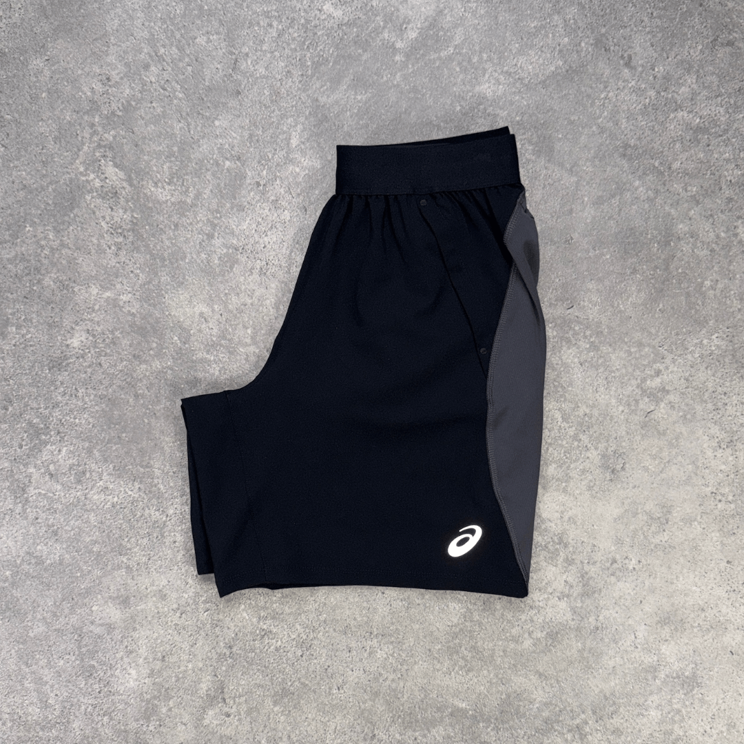 ASICS Road T-Shirt Shorts Set 'Black/Grey'