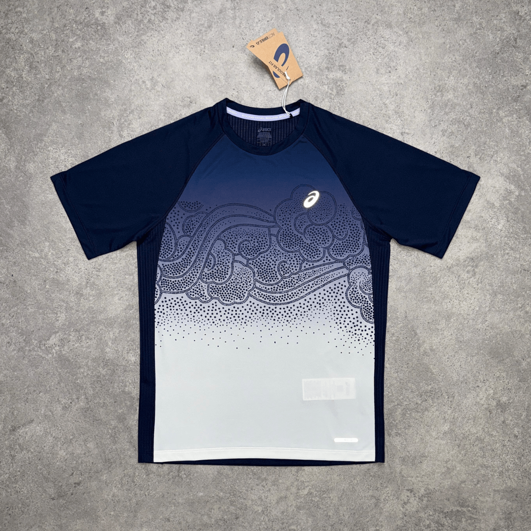 Men's ASICS Road Fade T-Shirt 'Midnight/Cream'