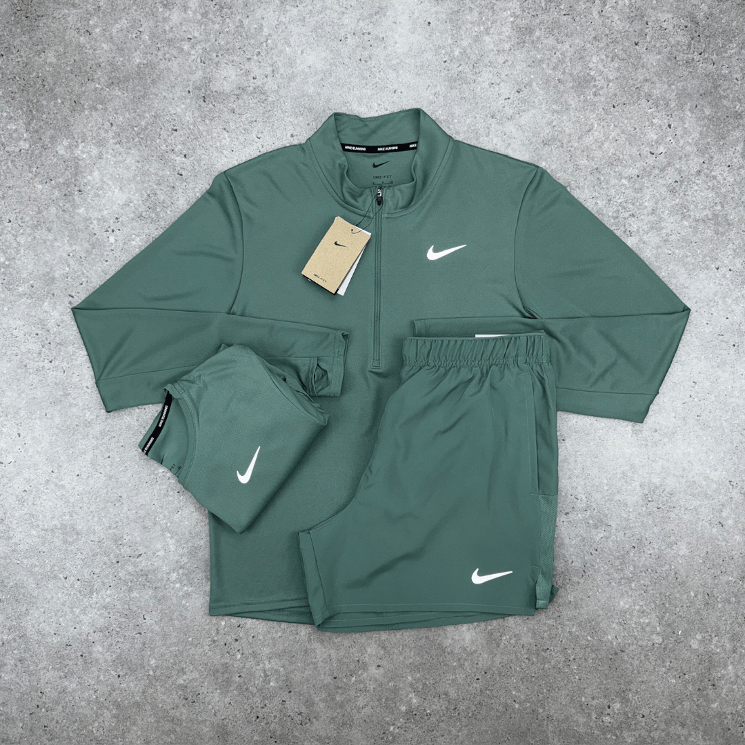 Nike 1/4 zip tri-set 'clay green'
