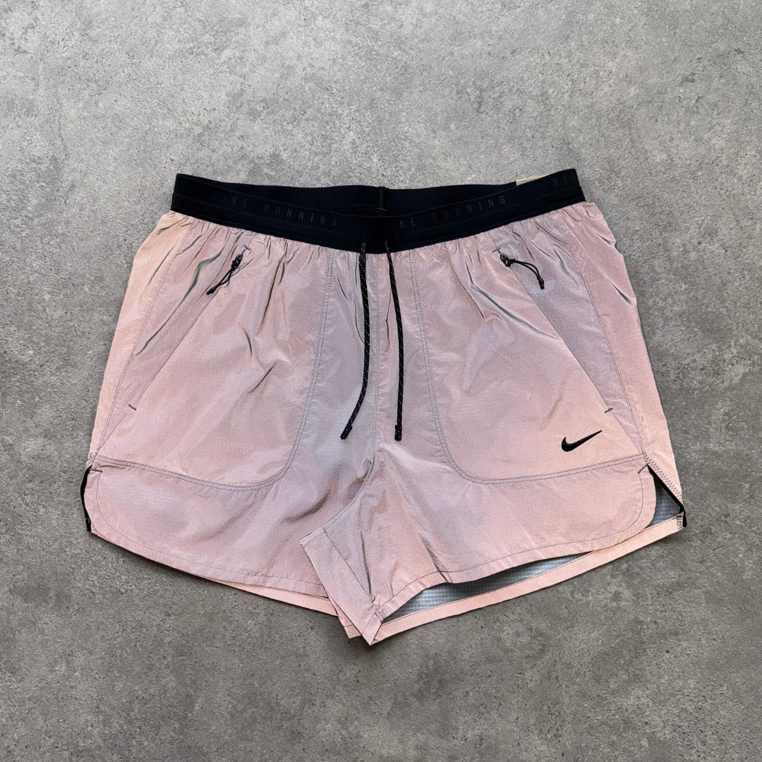Nike run division gilet short set 'reflect silver'