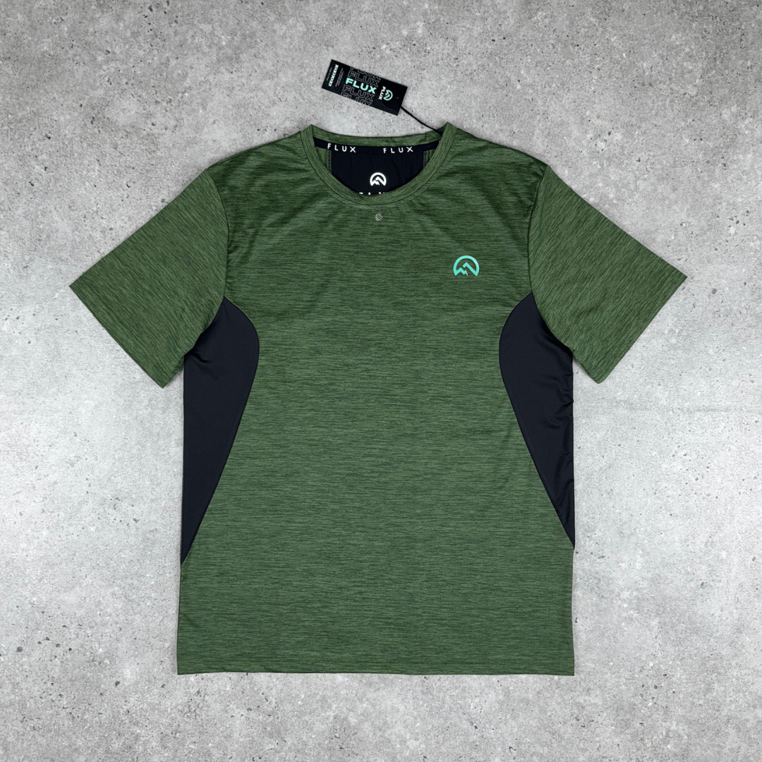 Flux contrast t-shirt 'khaki green' SS25