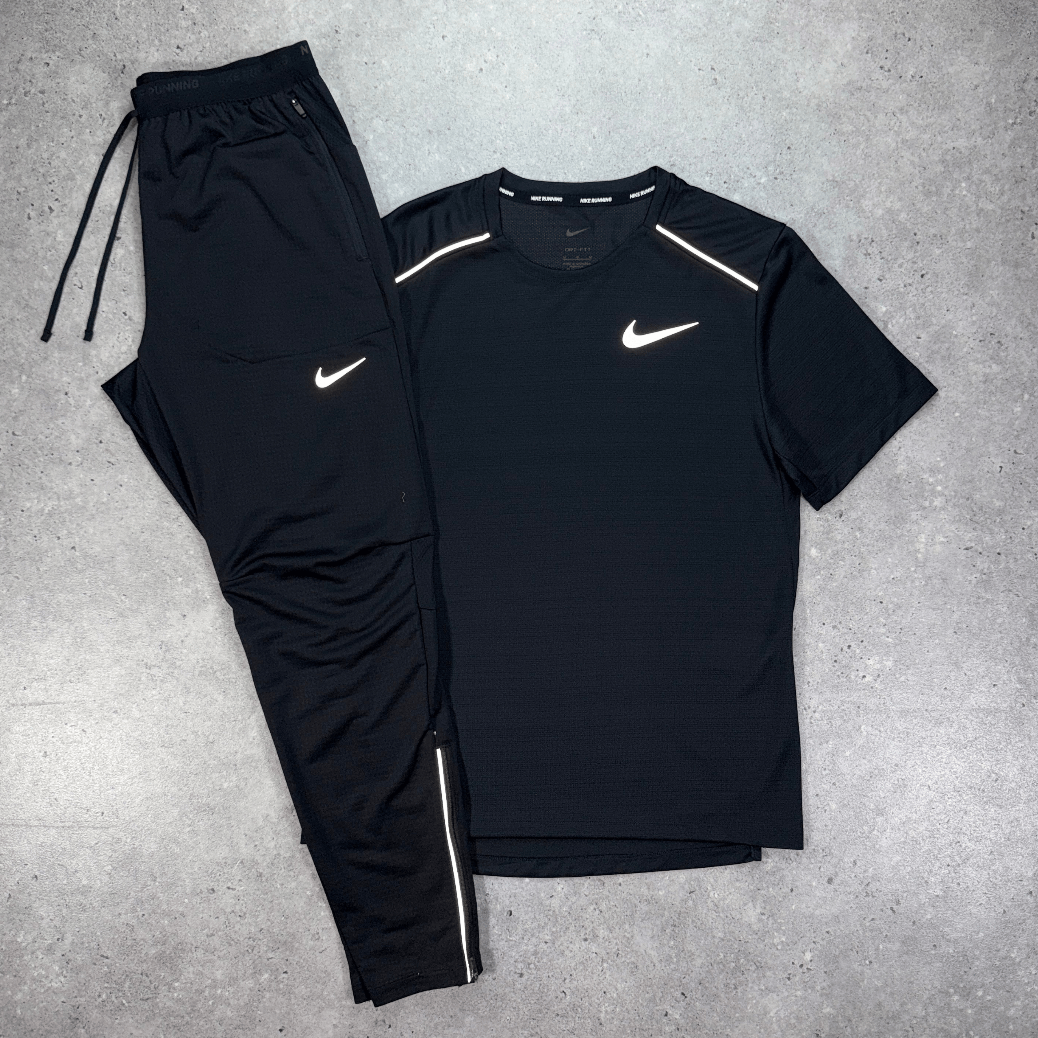 Nike miler phenom set 'black'