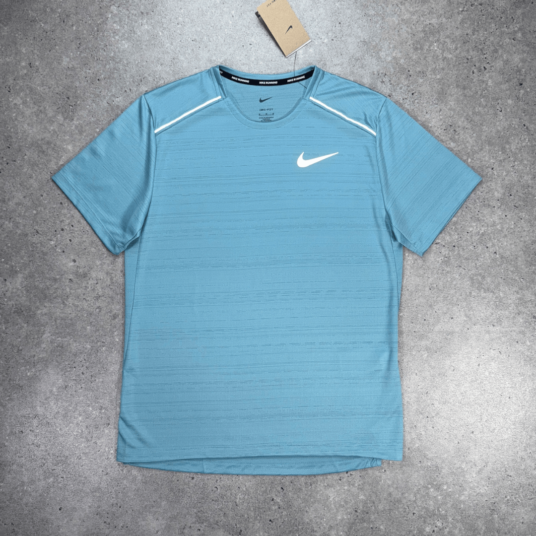 Nike miler running division set 'denim turquoise/smokey blue'