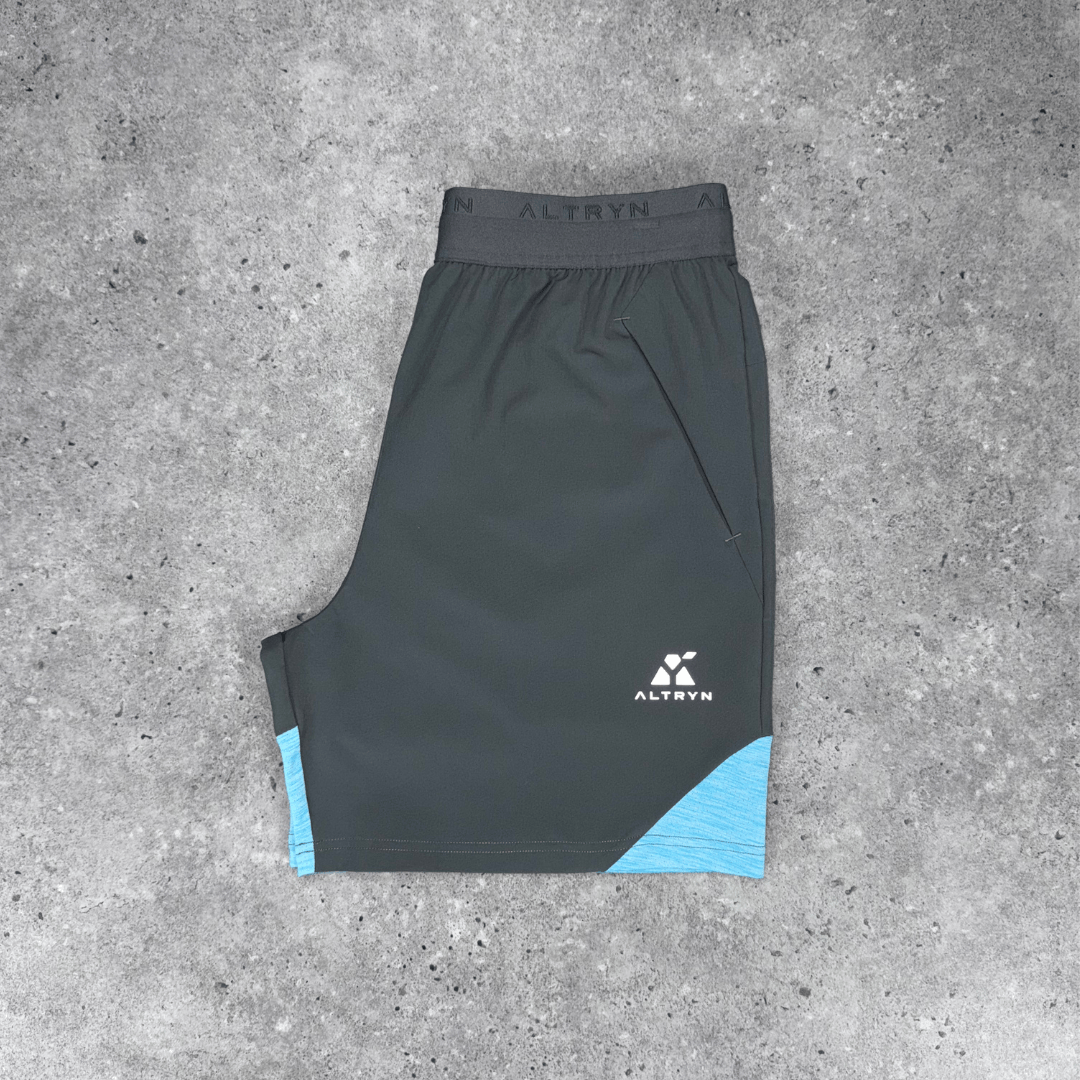 Altryn Landy Spacedye Shorts 'Lagoon Blue/Grey'