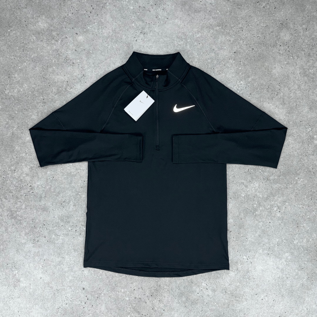 Nike 1/4 zip running top 'black'