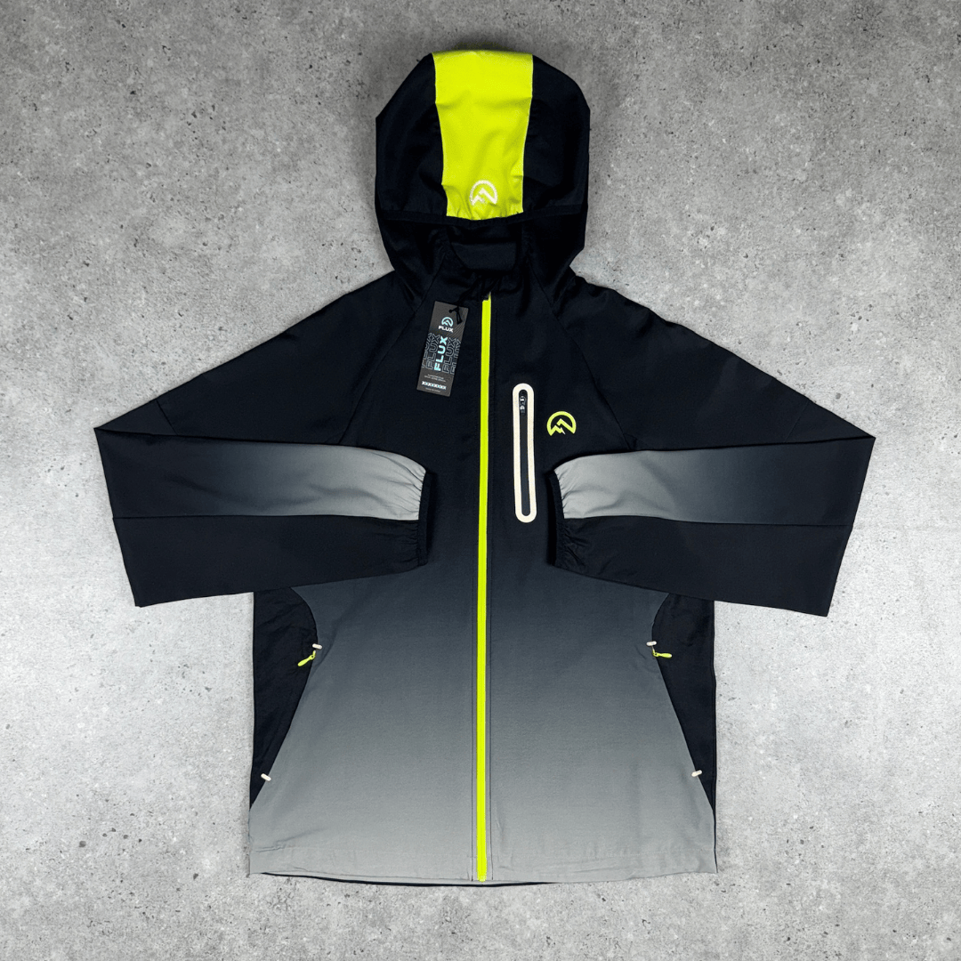 Flux gradient jacket 'black/neon' SS25