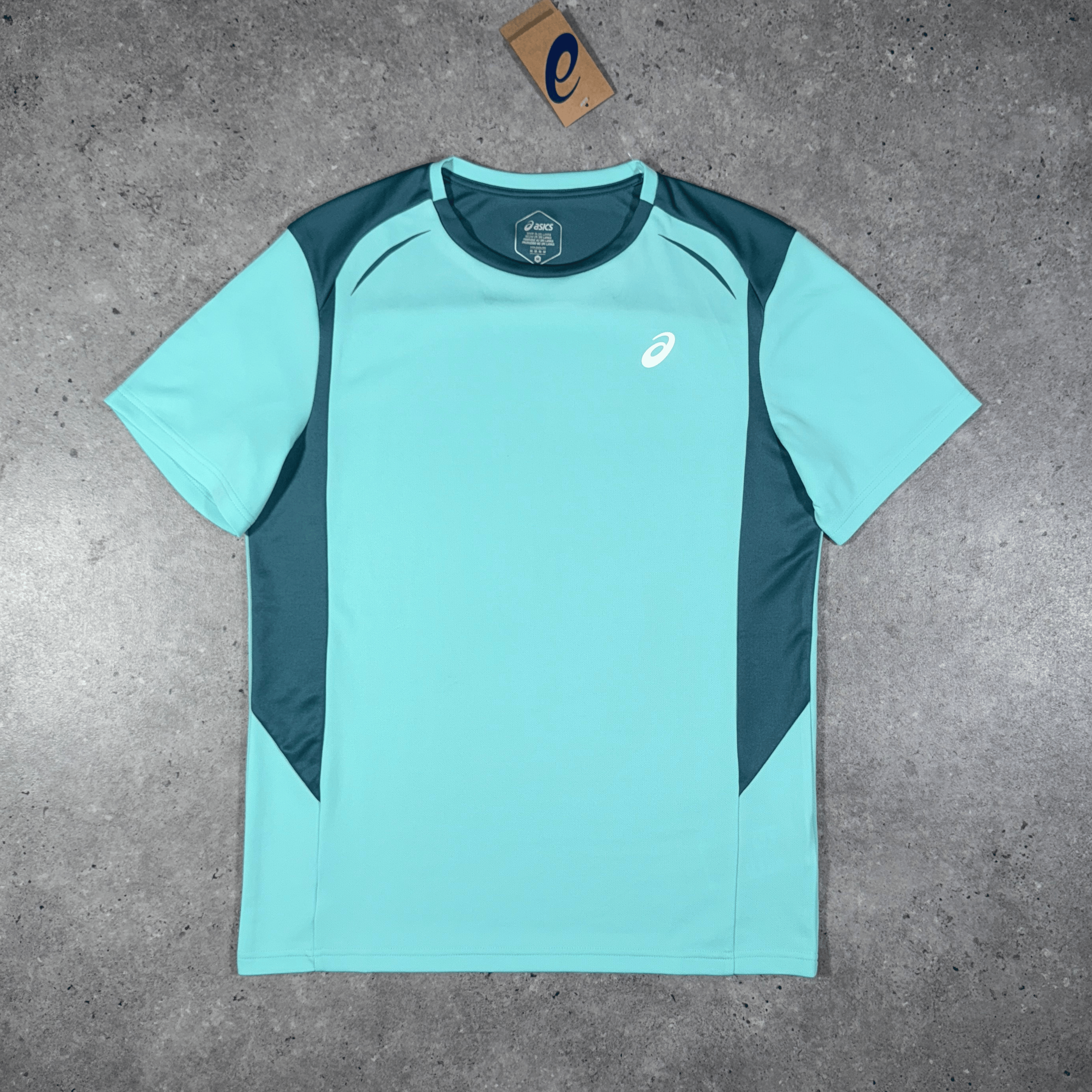 Asics curved seam run set 'mint/saxon green'