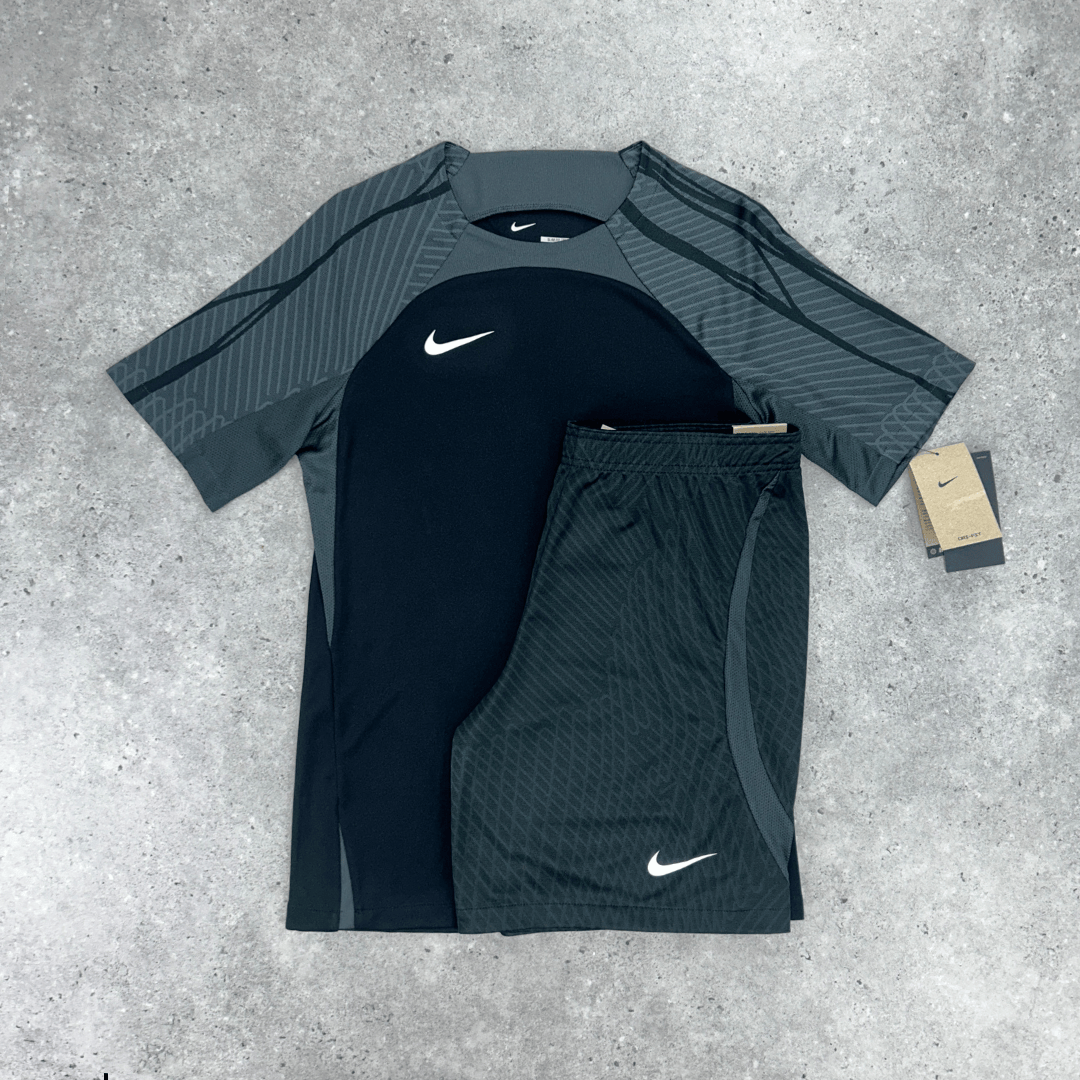 Nike academy strike short set 'black/grey'