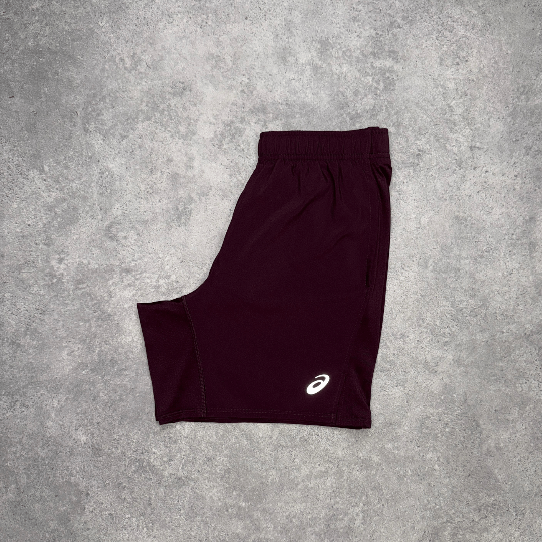 ASICS Road Lightweight Core Shorts Set 'Dark Currant'