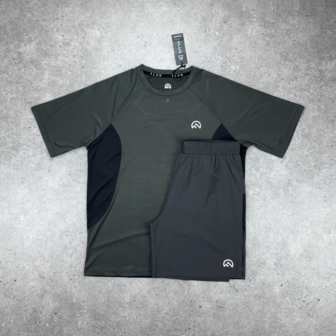 Flux tech t-shirt 'charcoal' SS25