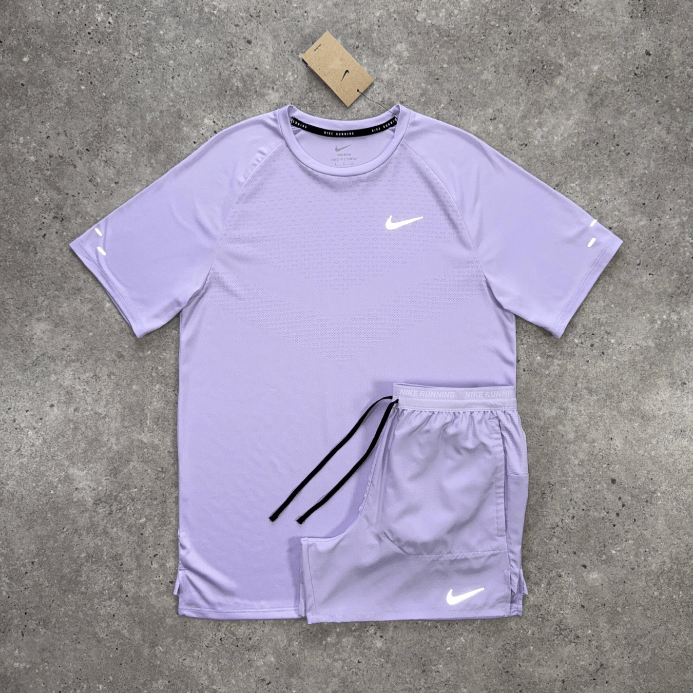 Nike stride t-shirt set 'hydrangea'