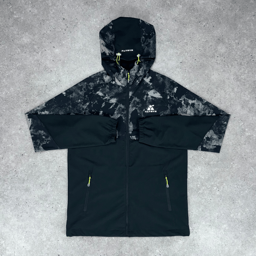 Altryn Brush Print Jacket 'Steel/Black'