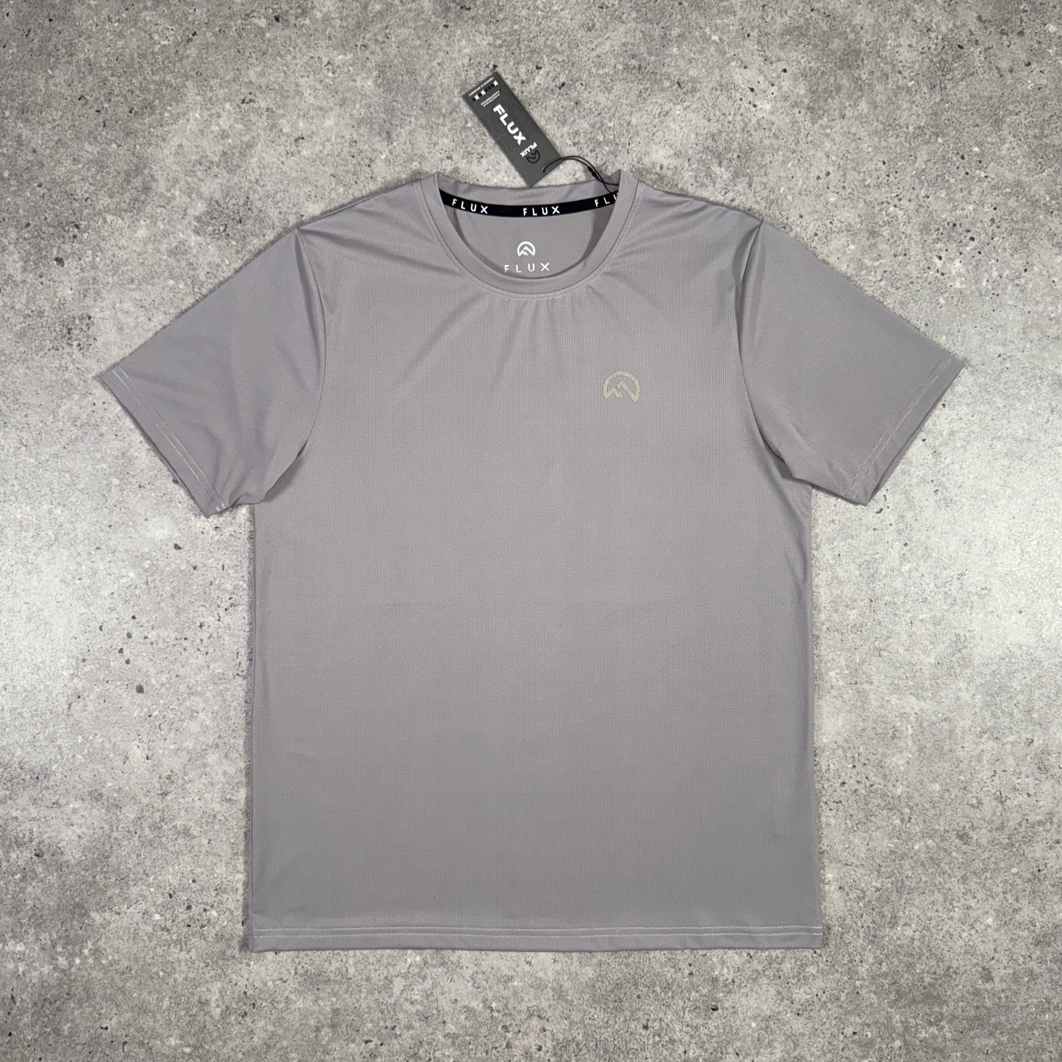Flux chest logo t-shirt pants set 'dark concrete'