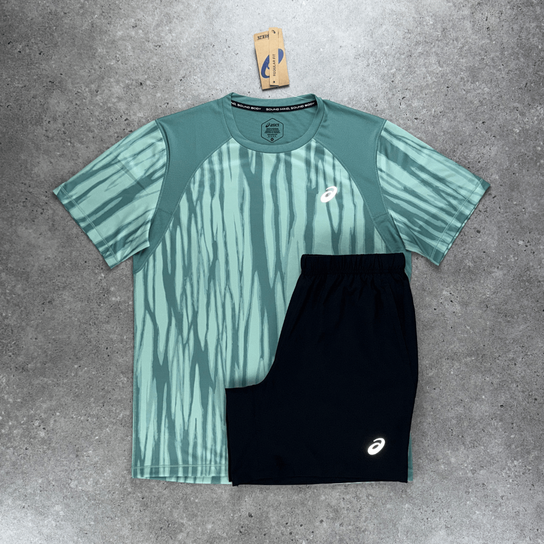 ASICS All Over Print T-Shirt 'Teal'