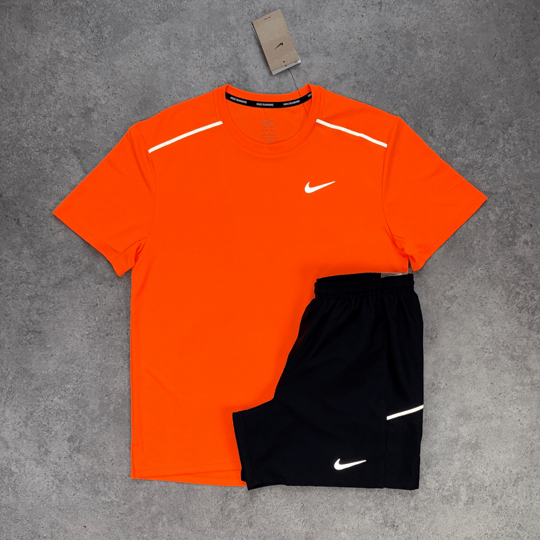 Men's Nike Miler 1.0 Set 'Total Orange/Black'
