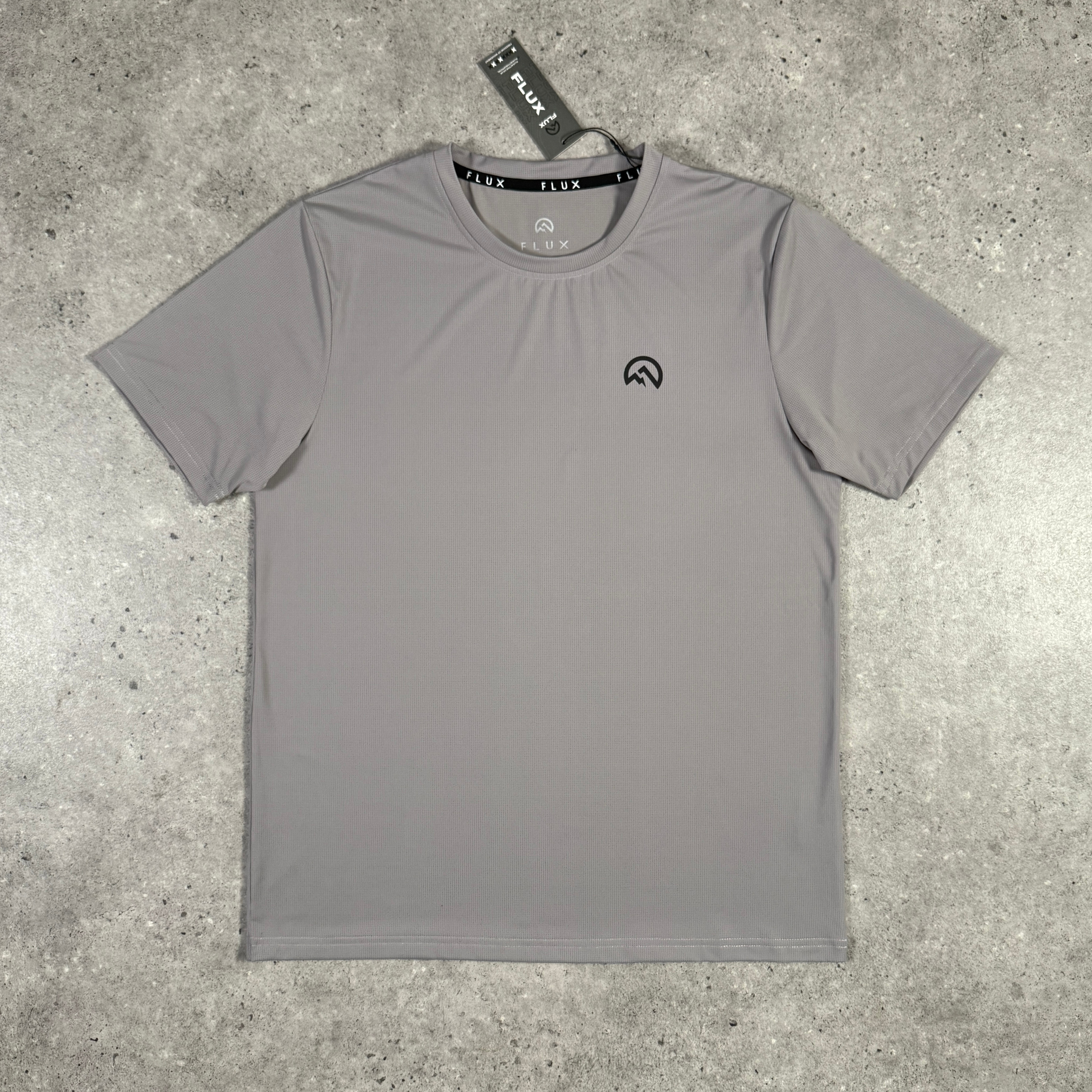 Flux chest logo t-shirt pants set 'dark concrete'