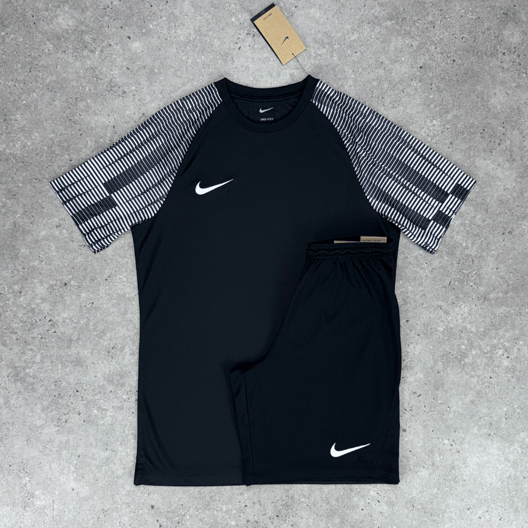 Nike academy strike t-shirt 'black/white'