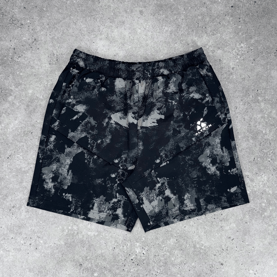 Altryn Brush Print Jacket set 'Steel/Black'