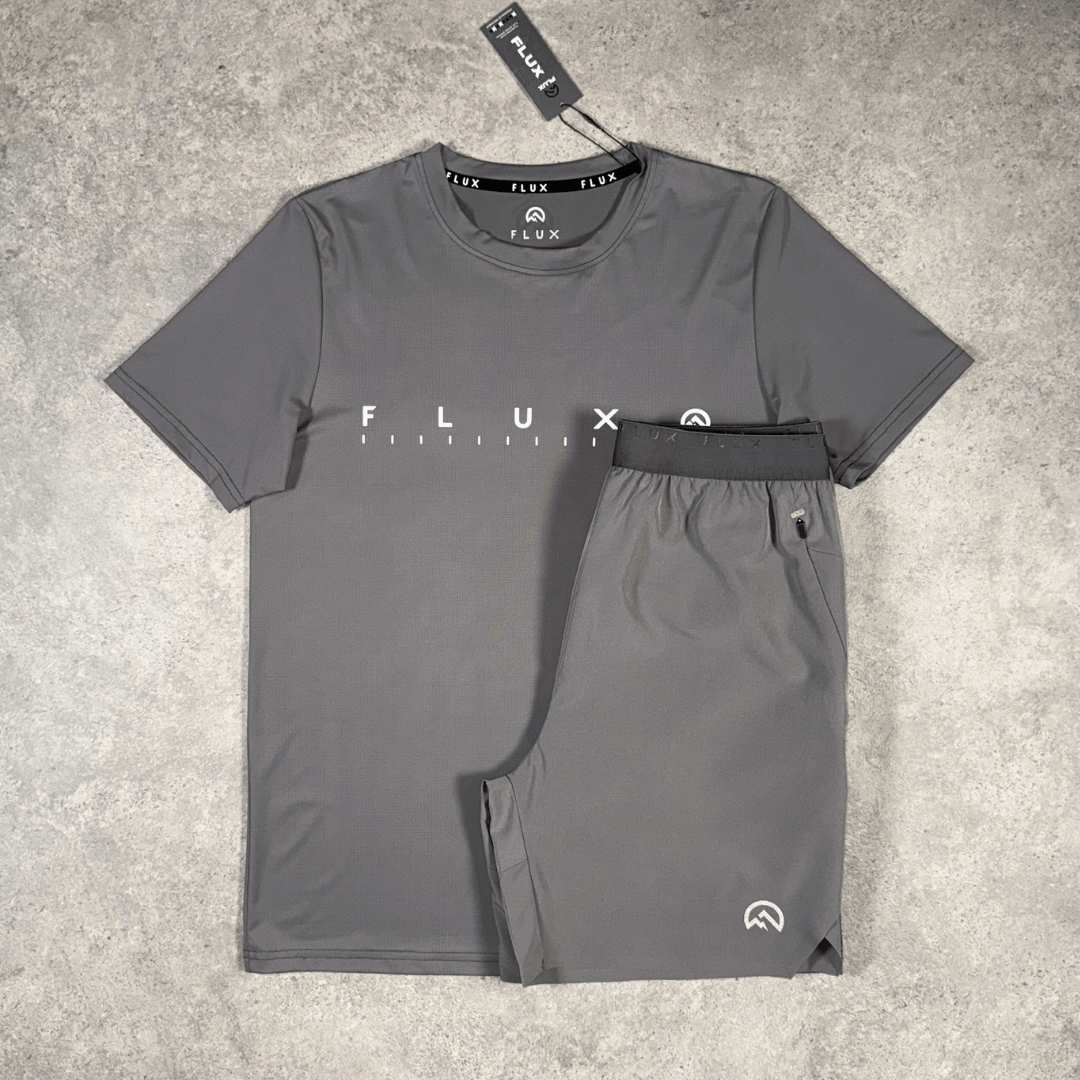 Men's Flux Versatility T-Shirt Shorts Set 'Grey/Slate'