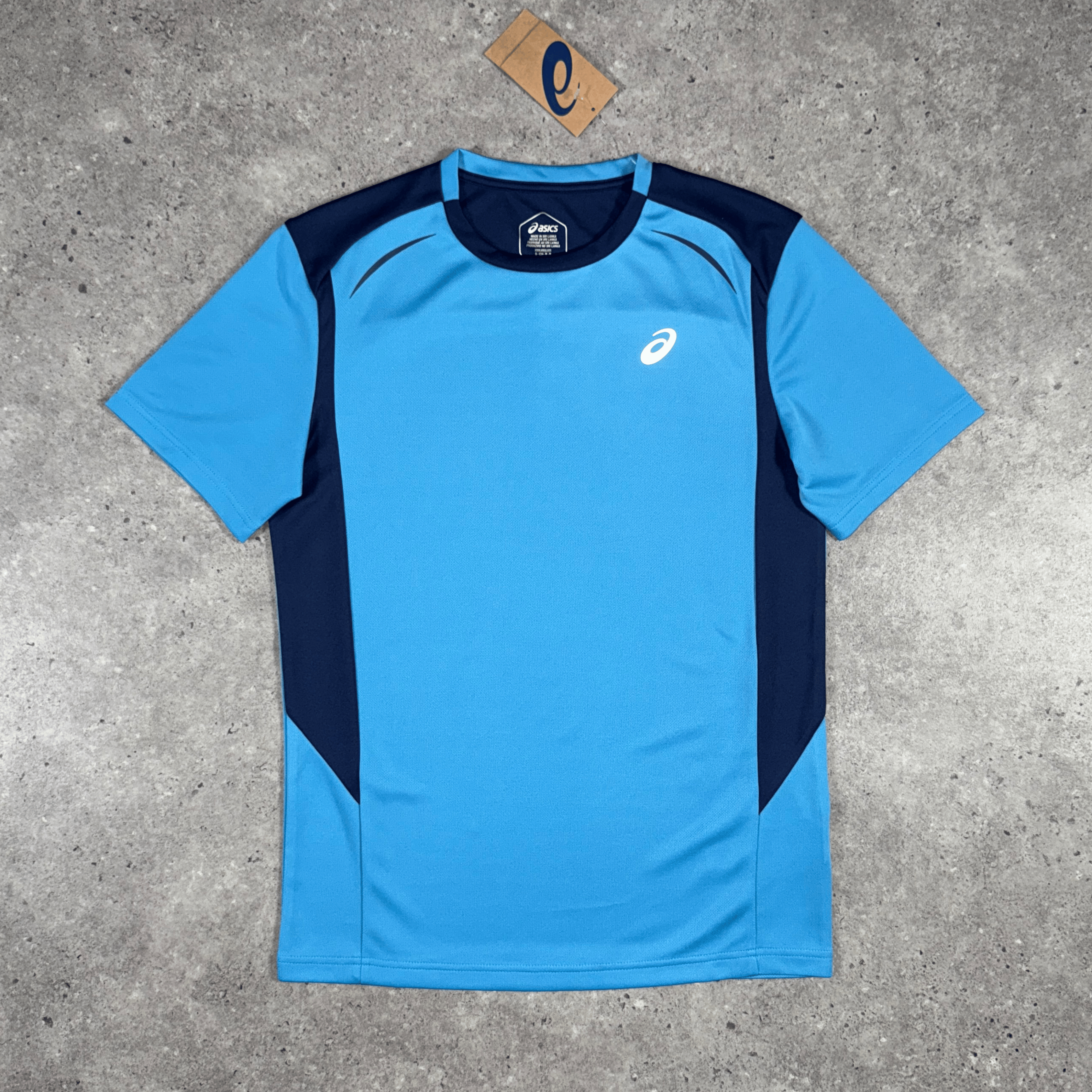 Asics curved seam t-shirt 'blue'