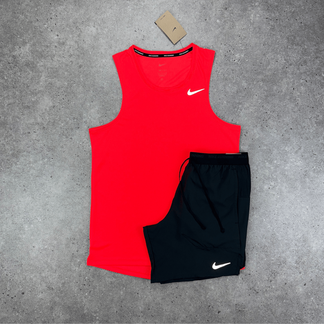 Nike miler vest short set 'crimson'