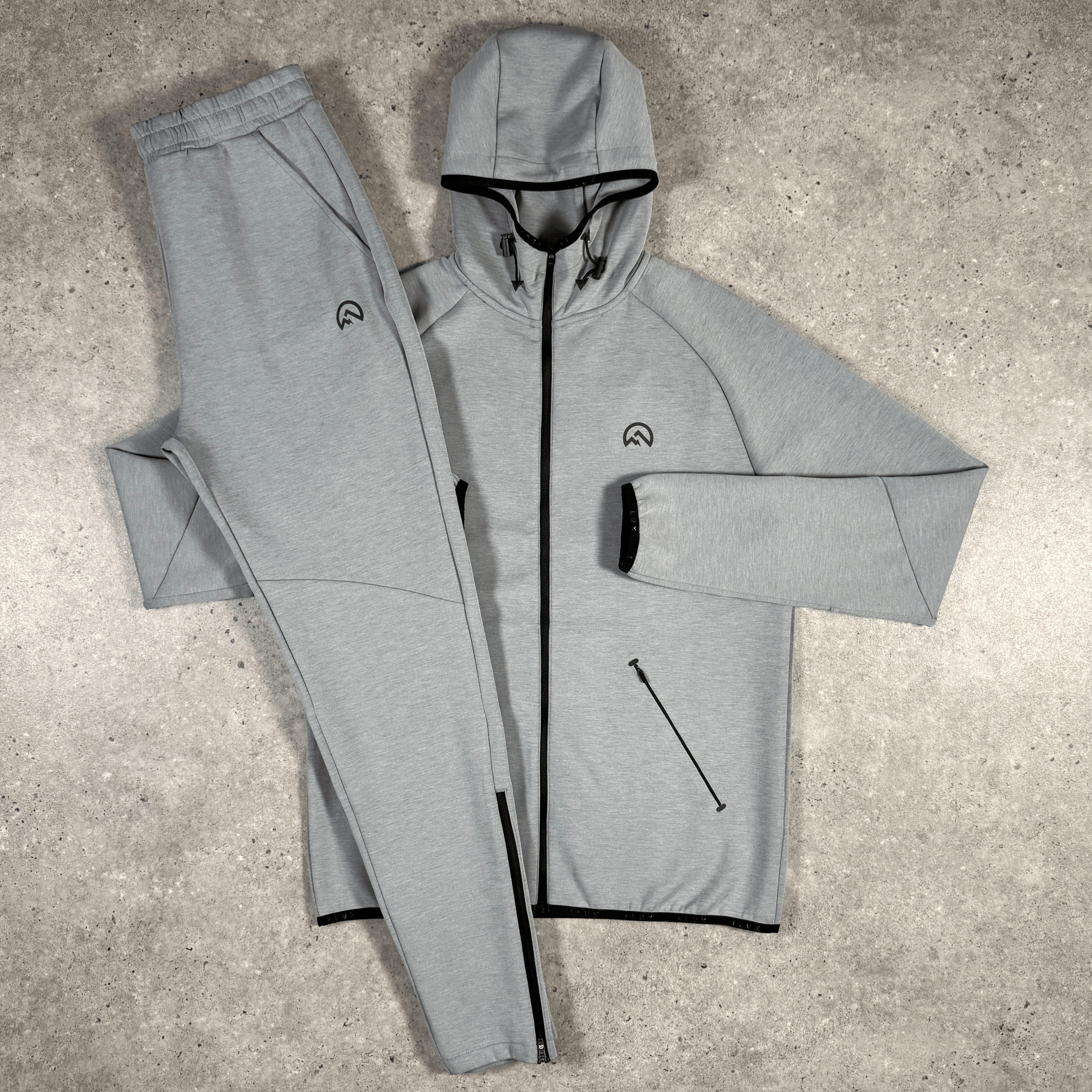 Flux velar jacket tracksuit set 'grey'