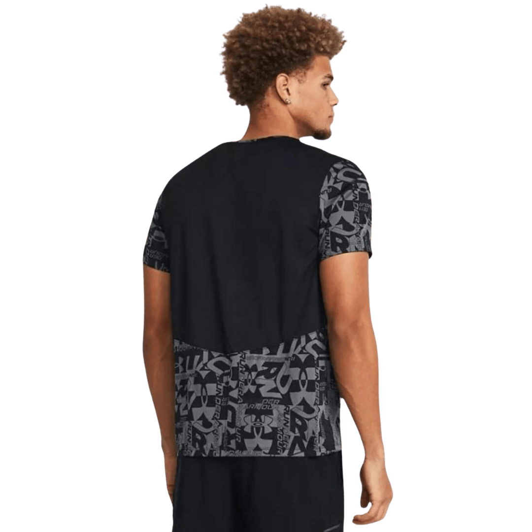 Under armour launch printed t-shirt 'black'
