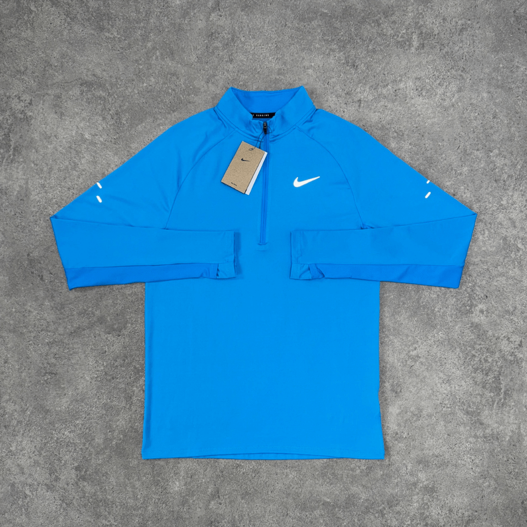Nike stride 1/4 zip therma pants set 'blue hero/black'