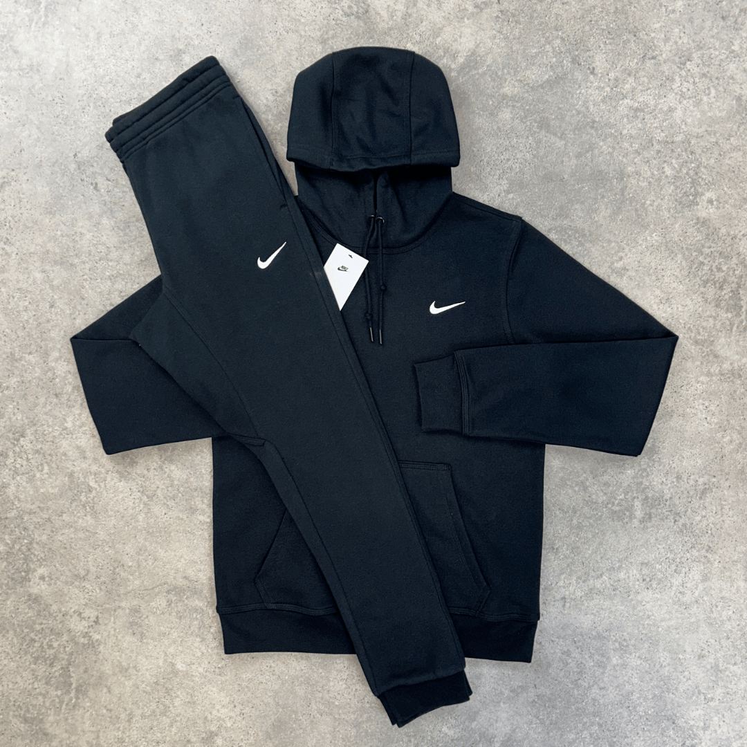 Nike club fleece tracksuit 'black' set