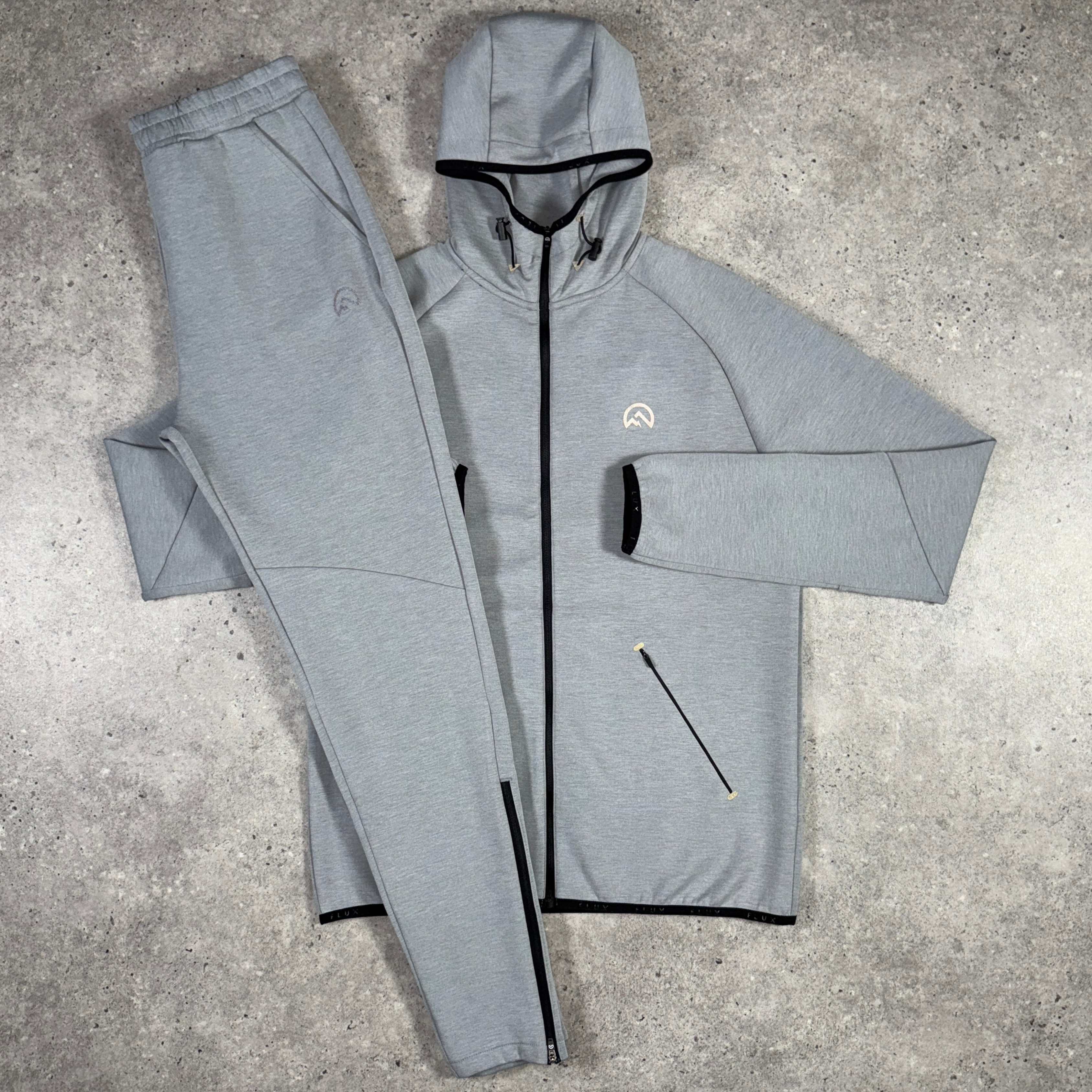 Flux velar jacket tracksuit set 'grey'