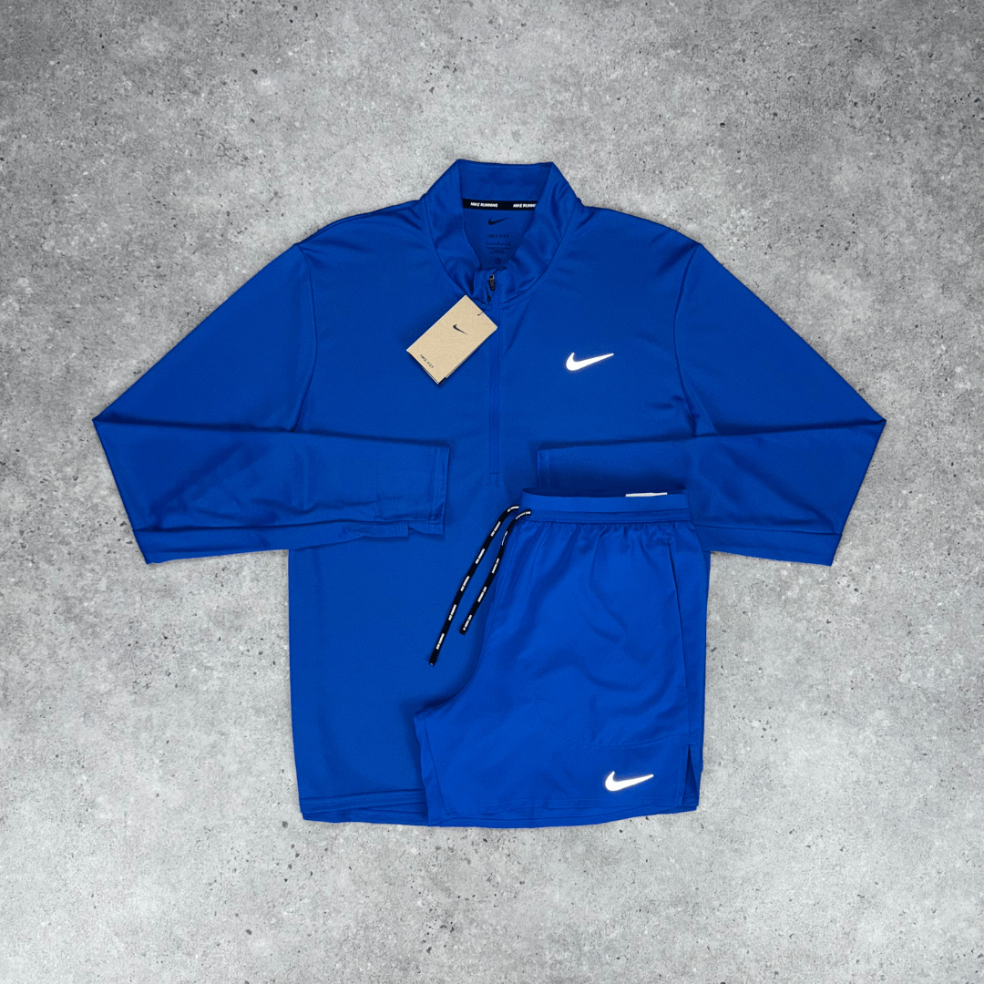 Nike 1/4 zip pacer running top 'royal blue'