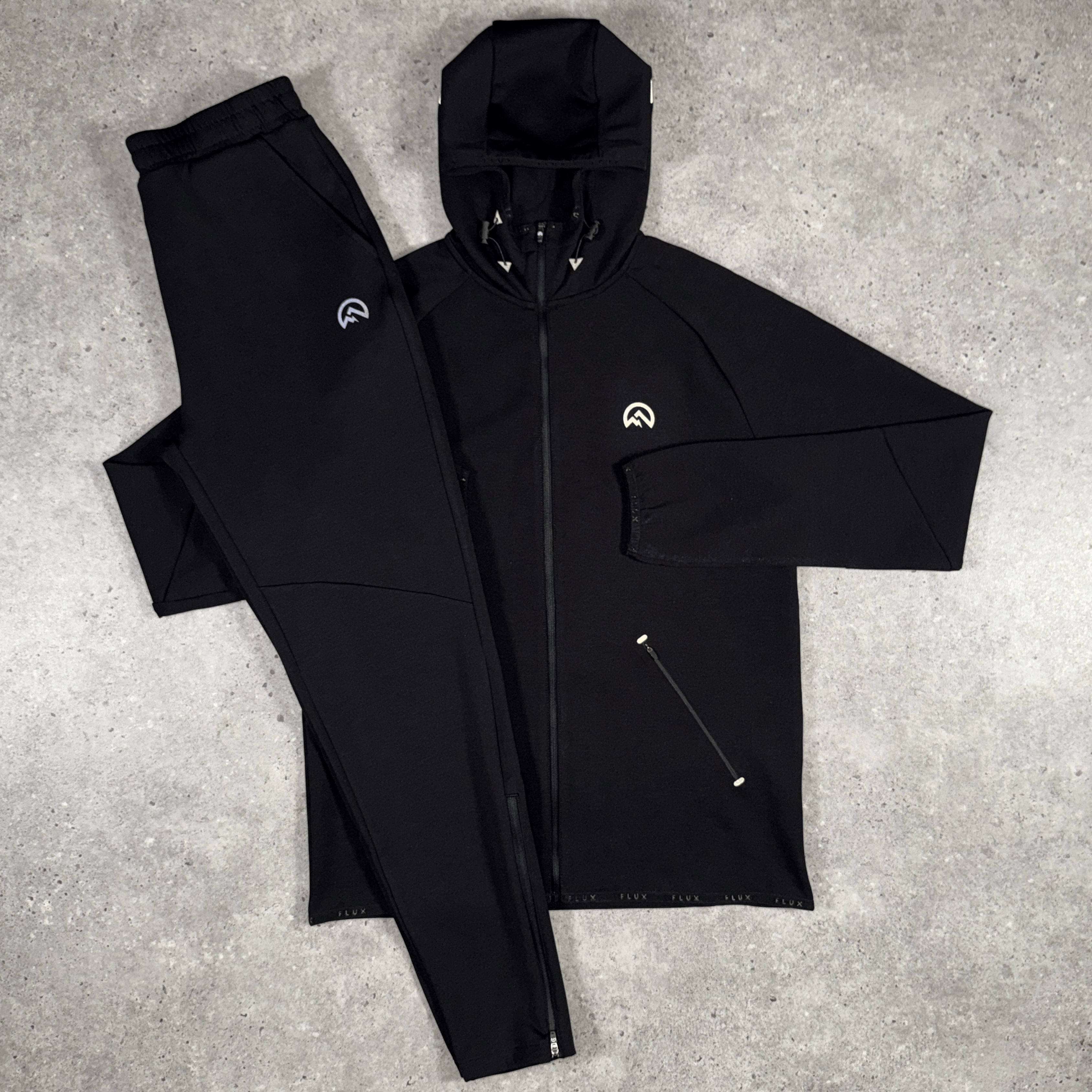 Flux velar jacket tracksuit set 'black'