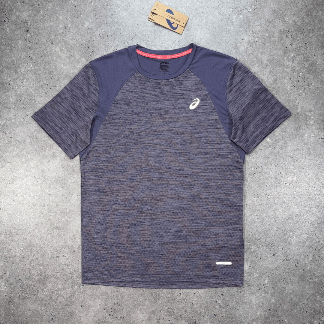 Asics road t-shirt 'lavender grey'