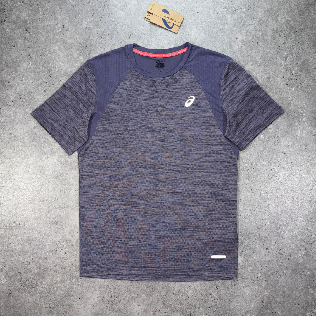 Asics road t-shirt set 'lavender grey'