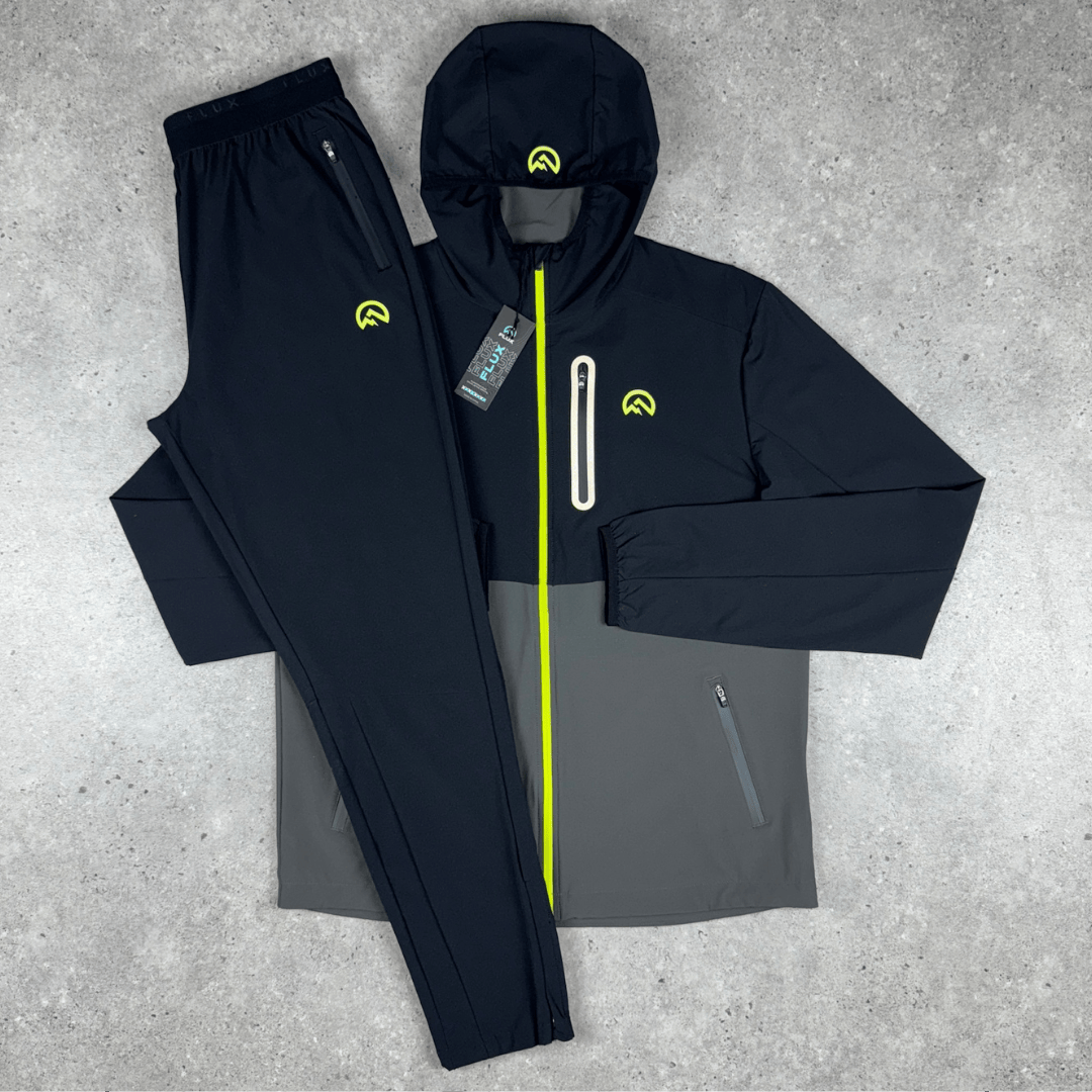 Flux versatility tracksuit set 'black/neon' SS25